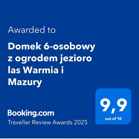 6-osobowy Z Ogrodem Jezioro Warmia I Mazury Chalet *