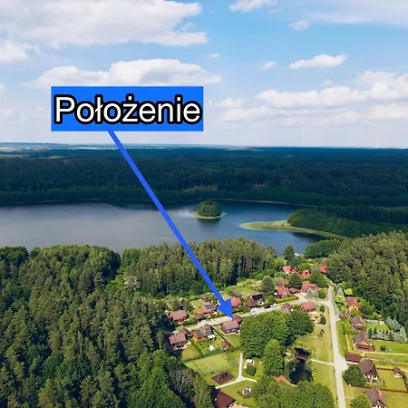 Blekitne Okiennice - Dom 6-osobowy Ogrod, I Jezioro, Warmia Mazury Chalet *